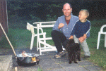 Papa & Timo mit Fisch