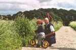 mit Laufrad + Papa