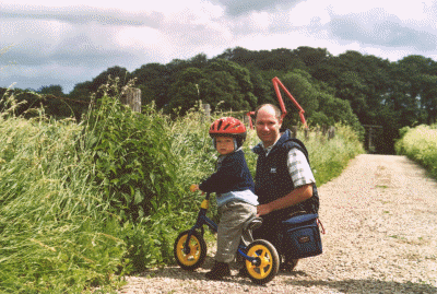 mit Laufrad + Papa